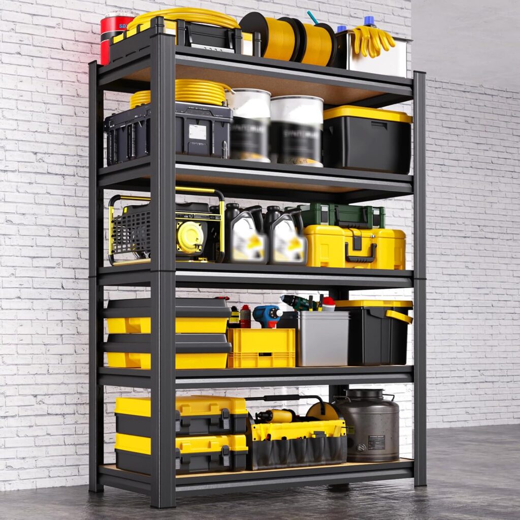 71.2-Inch Garage Shelving Unit, Adjustable Heavy Duty Storage Shelf