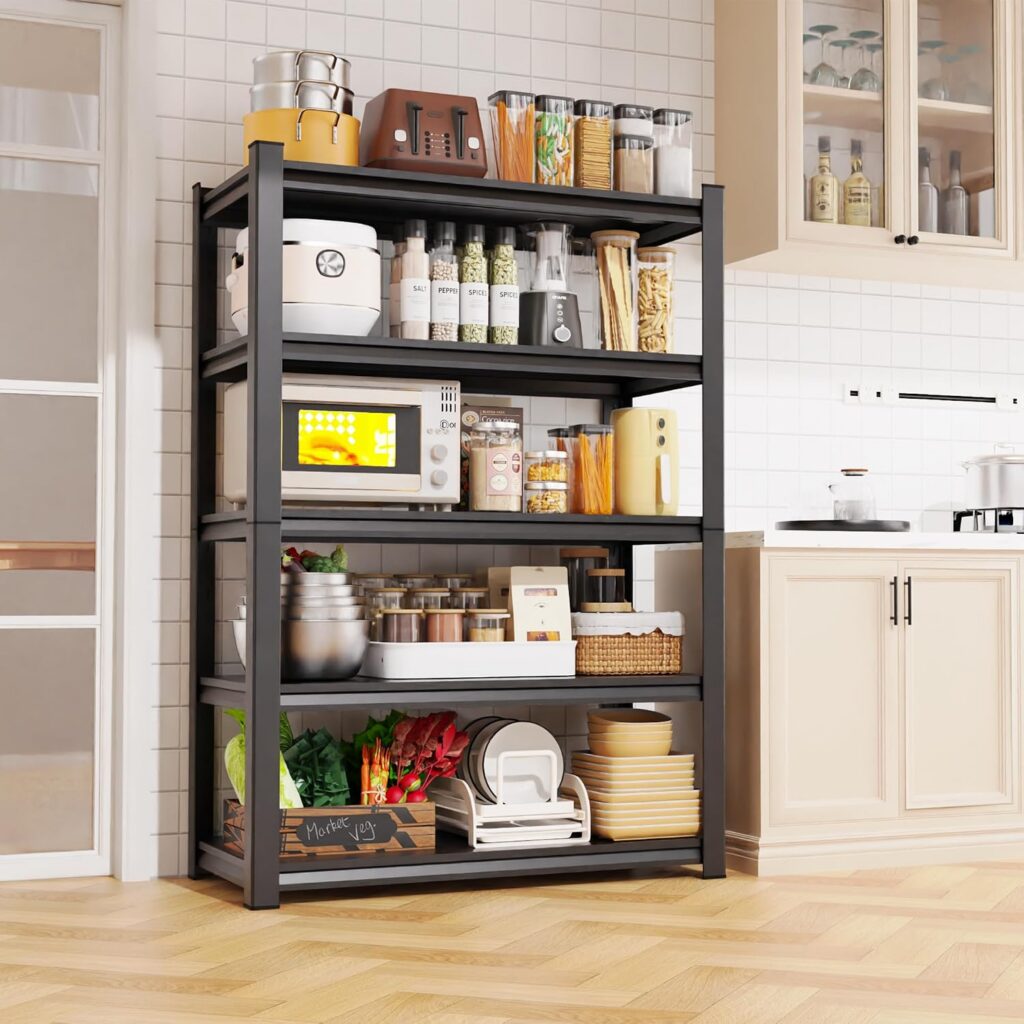 Set of 2 Garage Shelving 5-Tier Heavy Duty Adjustable Storage Shelves View 1